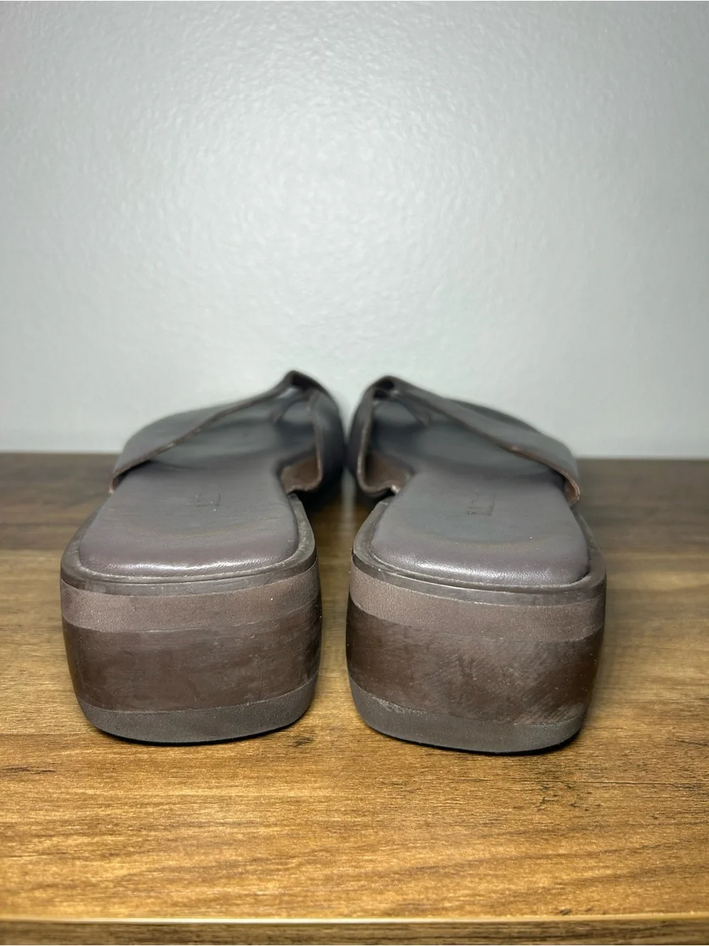Women’s L.L Bean Brown Platform Flip Flop Sandals